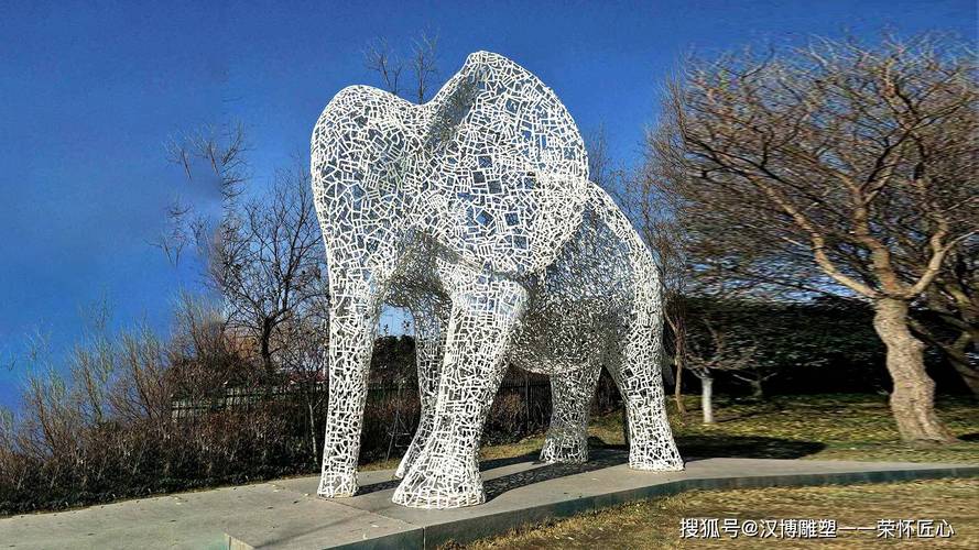 不锈钢大象雕塑 雕塑加工工厂的艺术结晶与工程之美